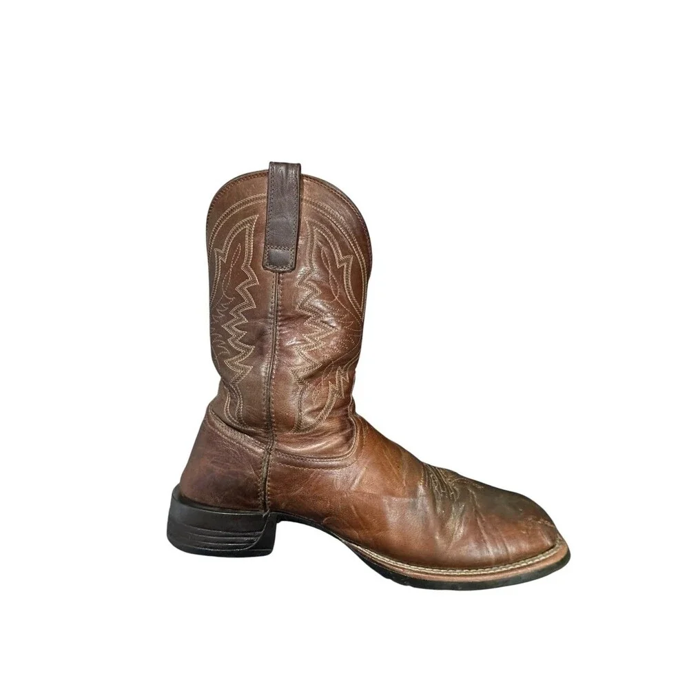 Ariat Men's Hybrid Ranchwork Western Boots Style 10042394 Size 12 D Distressed